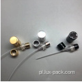 czarny 15 mm aluminiowy opryskiwacz perfum z aluminiową czapką